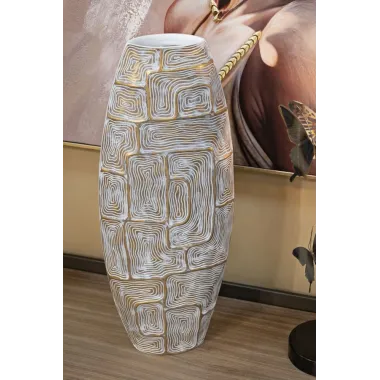 Wazon z żywicy ECLIPS TOWER 24x11,5x59,5 cm